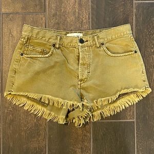 Free people cut off denim shorts 29